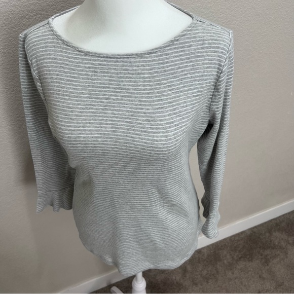 Lauren Ralph Lauren Boat Neck 3/4-Sleeve Shirt- Large - Picture 3 of 7